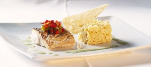 Merlu croustillant et son risotto